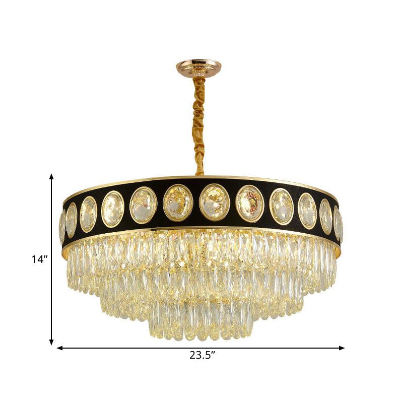 9/11 Heads Taper Hanging Light Kit Modern Black Finish - Rebooters