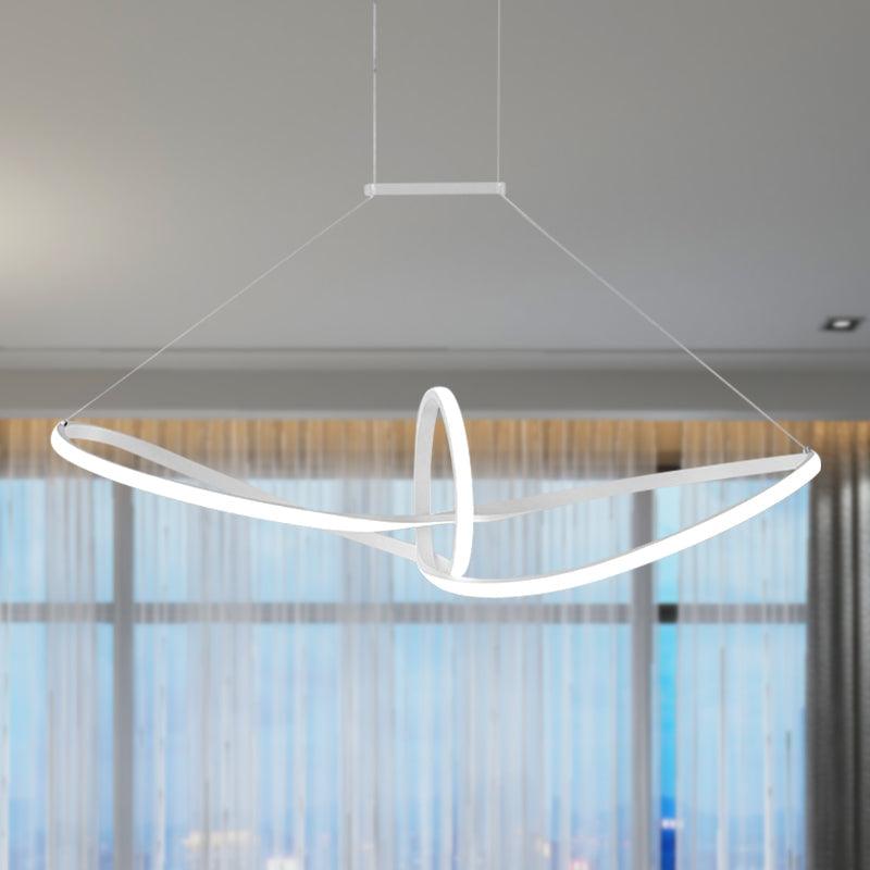 Acrylic Twisted Ceiling Light Minimalist LED Chandelier - Rebooters