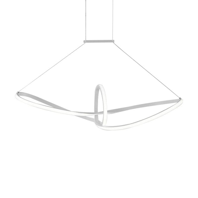 Acrylic Twisted Ceiling Light Minimalist LED Chandelier - Rebooters