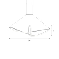 Acrylic Twisted Ceiling Light Minimalist LED Chandelier - Rebooters