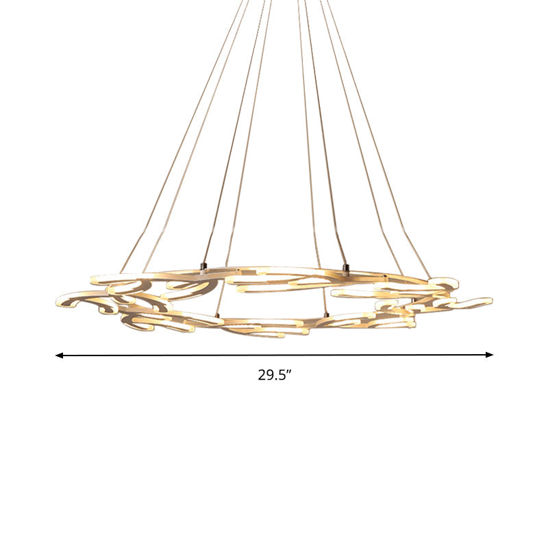 29.5"/37.5"/45" Dia Acrylic Branch Ceiling Light Fixture - Rebooters