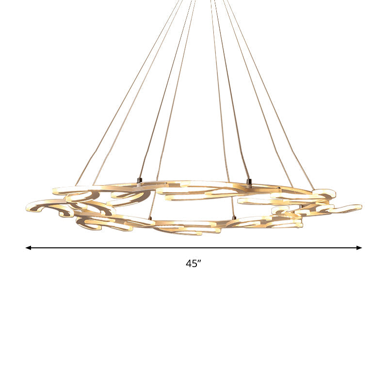 29.5"/37.5"/45" Dia Acrylic Branch Ceiling Light Fixture - Rebooters