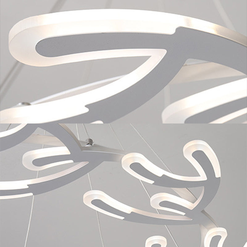 29.5"/37.5"/45" Dia Acrylic Branch Ceiling Light Fixture - Rebooters