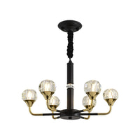 6/8/12 Heads Hanging Chandelier Modern Branching Crystal Ball - Rebooters