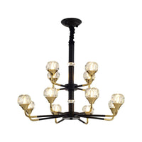 6/8/12 Heads Hanging Chandelier Modern Branching Crystal Ball - Rebooters