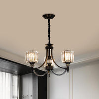 3/6 Bulbs Suspension Light Traditional Cylindrical Shade Chandelier - Rebooters