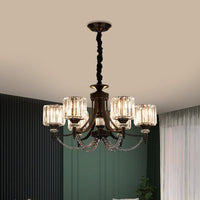 3/6 Bulbs Suspension Light Traditional Cylindrical Shade Chandelier - Rebooters