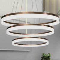 Acrylic Round Chandelier Light Contemporary 4/5/6-Head Pendant - Rebooters