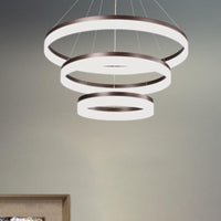 Acrylic Round Chandelier Light Contemporary 4/5/6-Head Pendant - Rebooters