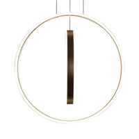 23.5"/31.5" Dia Rings Acrylic Chandelier Minimalist LED Light - Rebooters