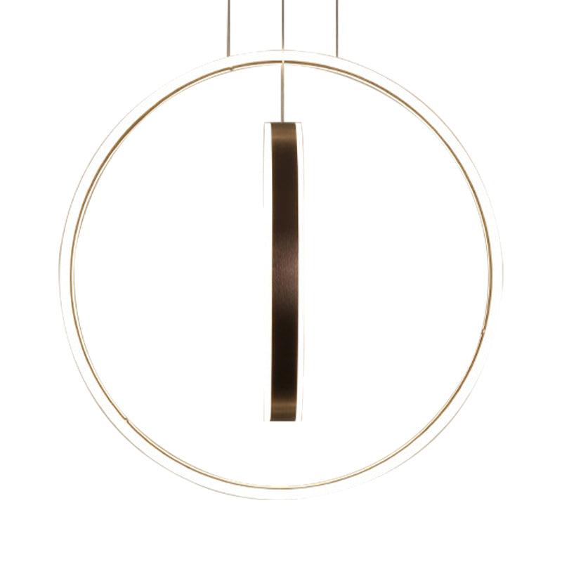 23.5"/31.5" Dia Rings Acrylic Chandelier Minimalist LED Light - Rebooters