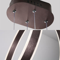 23.5"/31.5" Dia Rings Acrylic Chandelier Minimalist LED Light - Rebooters