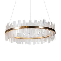 1/2 Lights Living Room Chandelier Lighting with Drum Crystal Shade - Rebooters
