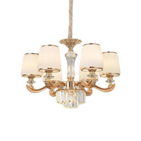 6/8-Light Ceiling Chandelier Traditional Parlor Lamp Gold - Rebooters