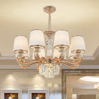 6/8-Light Ceiling Chandelier Traditional Parlor Lamp Gold - Rebooters