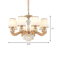 6/8-Light Ceiling Chandelier Traditional Parlor Lamp Gold - Rebooters