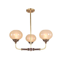 Ball Frosted Glass Ceiling Chandelier Colonial 3/6 Heads - Rebooters