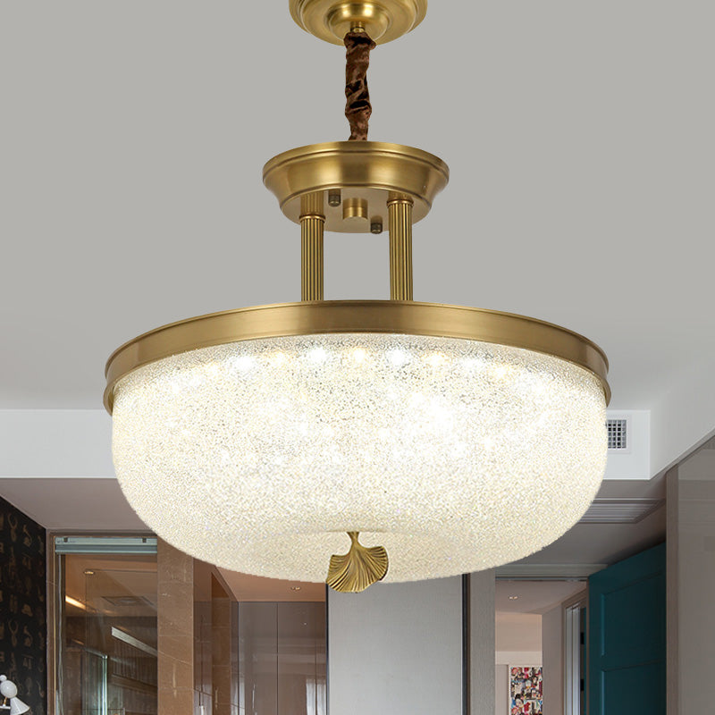 12 Inch 16 Inch W Gold Black Bowl Pendant Chandelier - Rebooters