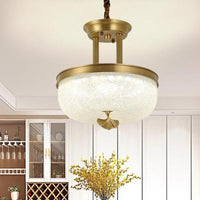 12 Inch 16 Inch W Gold Black Bowl Pendant Chandelier - Rebooters