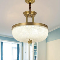 12 Inch 16 Inch W Gold Black Bowl Pendant Chandelier - Rebooters