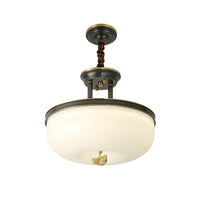 12 Inch 16 Inch W Gold Black Bowl Pendant Chandelier - Rebooters