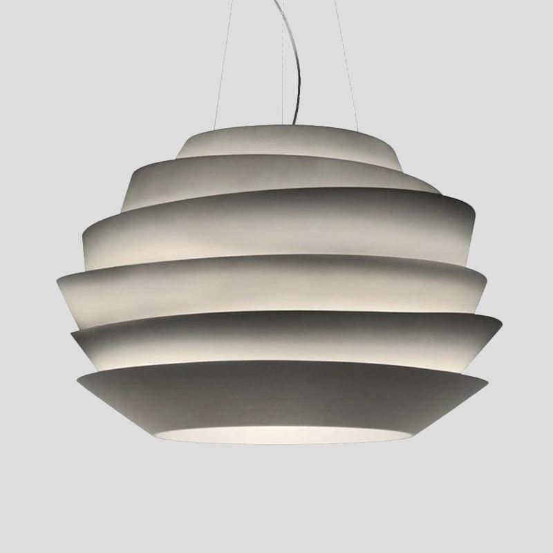 6 Tiers Bistro Pendant Lighting Metallic 3 Bulbs Chandelier - Rebooters