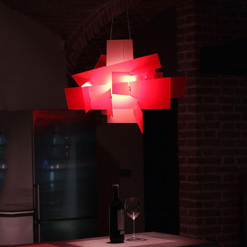 Artistry Spliced Acrylic Drop Pendant 2 Bulbs Ceiling Light - Rebooters