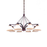 Antique Bell Chandelier Pendant Light 6/8 Bulbs Copper Lamp - Rebooters