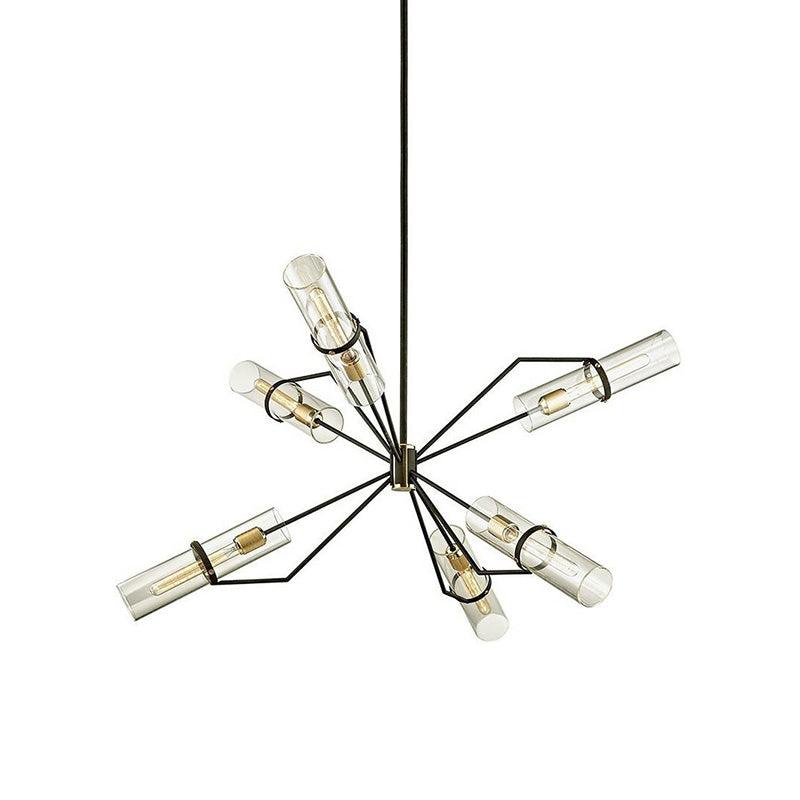 Sputnik Clear/Smoke Glass Chandelier Industrial 3/6 Heads Light - Rebooters