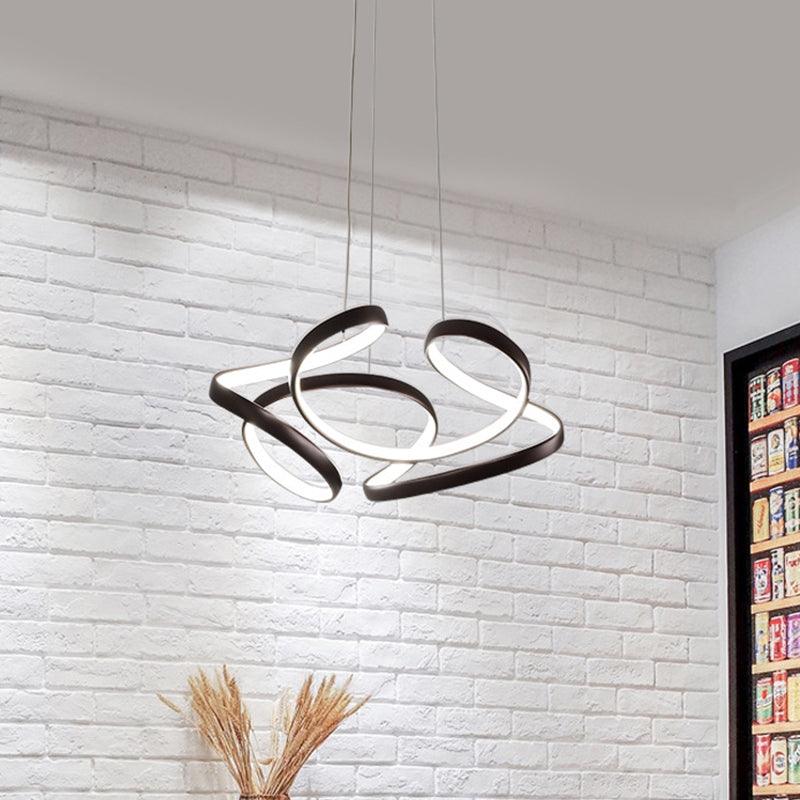 18"/19.5" W Minimalist LED Hanging Light in Gold/Coffee - Rebooters