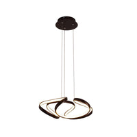 18"/19.5" W Minimalist LED Hanging Light in Gold/Coffee - Rebooters