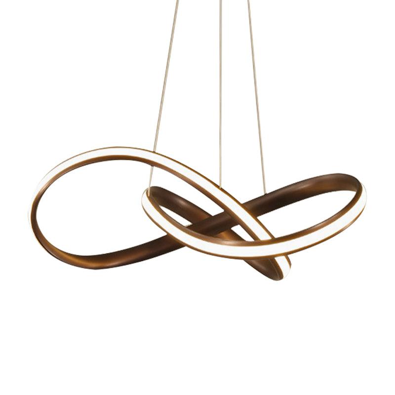 19.5"/27.5" Wide Black White Brown Bent Ceiling Light Fixture - Rebooters