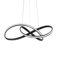 19.5"/27.5" Wide Black White Brown Bent Ceiling Light Fixture - Rebooters