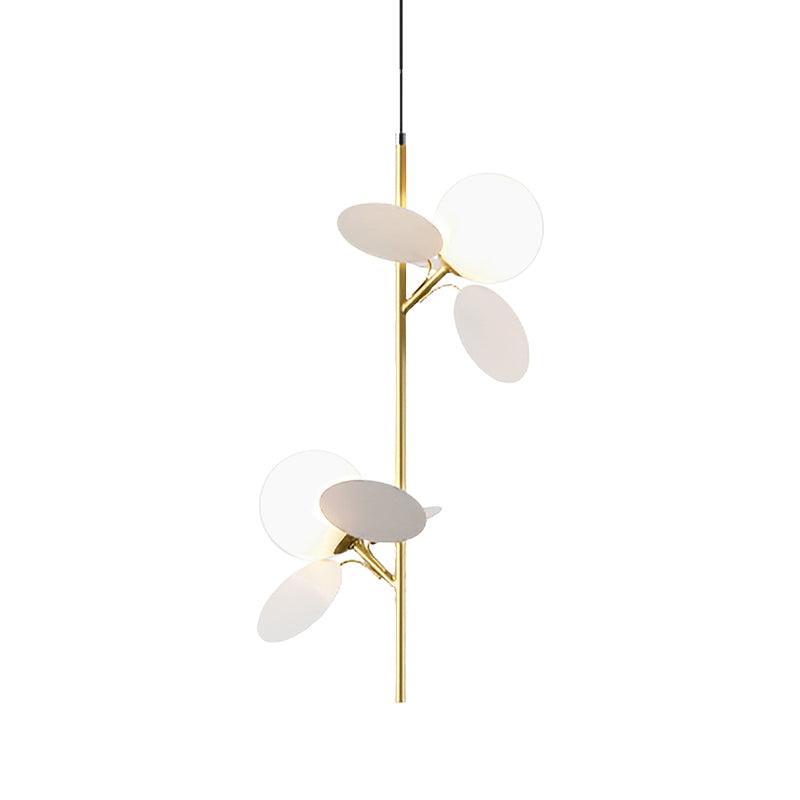 2 Heads Restaurant Pendant Chandelier Nordic Grey White Red Yellow Blue Hanging Lamp - Rebooters