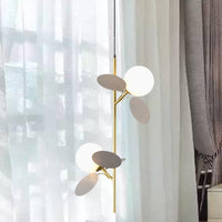 2 Heads Restaurant Pendant Chandelier Nordic Grey White Red Yellow Blue Hanging Lamp - Rebooters