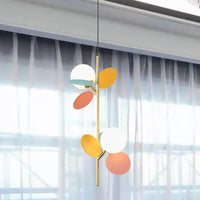 2 Heads Restaurant Pendant Chandelier Nordic Grey White Red Yellow Blue Hanging Lamp - Rebooters