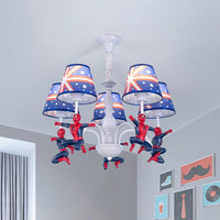 5-Bulb Bedroom Chandelier Lamp Kids Blue Pendant Lighting - Rebooters