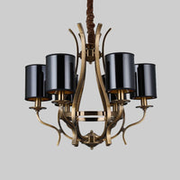 6/8 Heads Pendant Chandelier Countryside Bedroom Metal Light - Rebooters