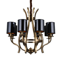 6/8 Heads Pendant Chandelier Countryside Bedroom Metal Light - Rebooters
