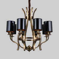 6/8 Heads Pendant Chandelier Countryside Bedroom Metal Light - Rebooters