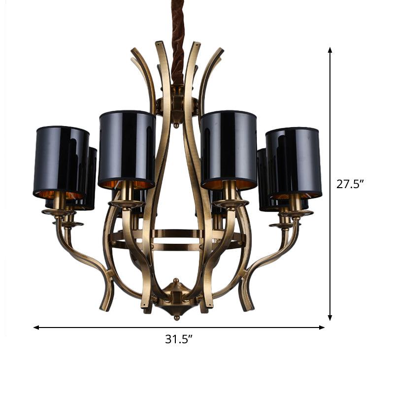 6/8 Heads Pendant Chandelier Countryside Bedroom Metal Light - Rebooters