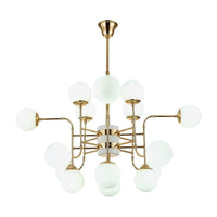 12/16/24 Lights Chandelier Contemporary Gold Hanging Lamp - Rebooters