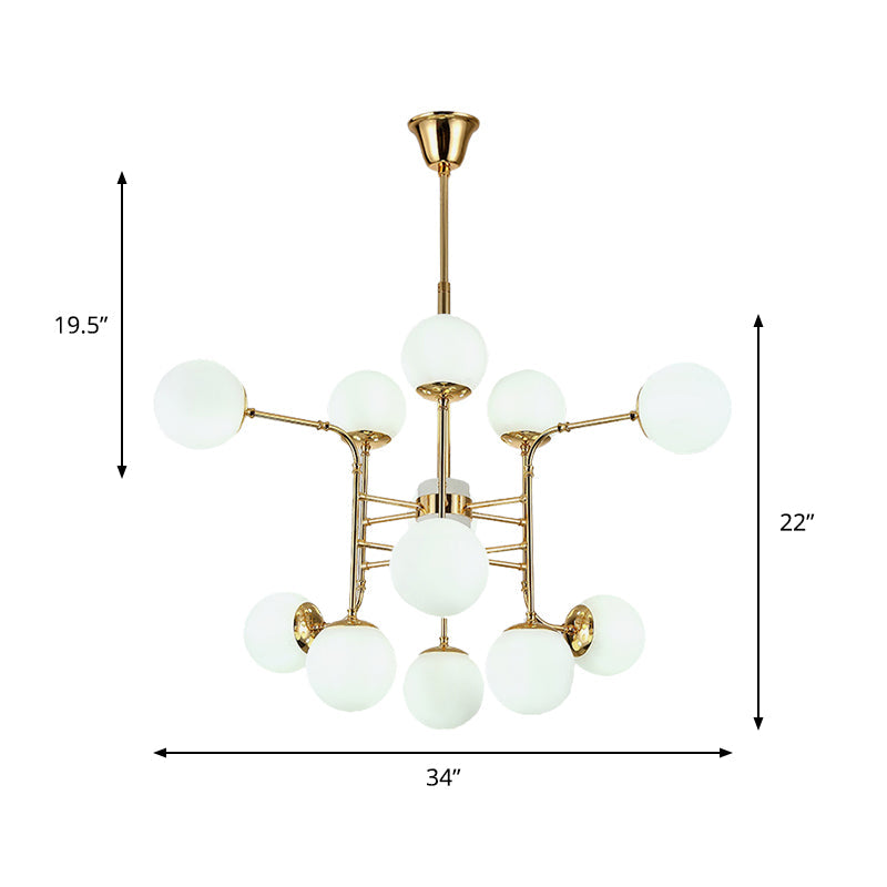 12/16/24 Lights Chandelier Contemporary Gold Hanging Lamp - Rebooters