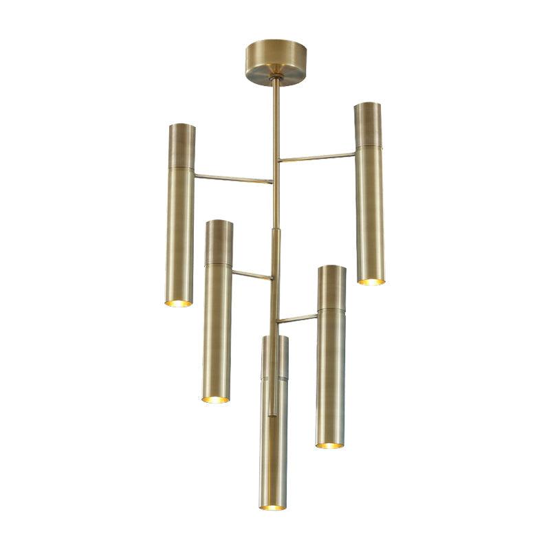 6/10 Heads Hallway Chandelier Lighting Modern Gold Lamp - Rebooters