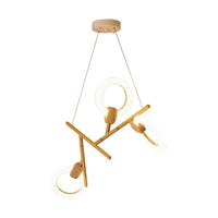 3/5/6 Lights Kitchen Ceiling Light with Branch Acrylic Shade - Rebooters