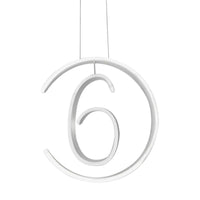 6/7/8-Shaped Drop Pendant Simple Acrylic White Chandelier - Rebooters