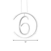 6/7/8-Shaped Drop Pendant Simple Acrylic White Chandelier - Rebooters