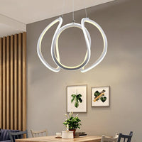 1 Light LED Dining Room Ceiling Pendant Acrylic Minimalist Chandelier - Rebooters