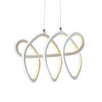 1 Light LED Dining Room Ceiling Pendant Acrylic Minimalist Chandelier - Rebooters