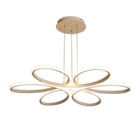 Acrylic Flower Chandelier Light Contemporary LED Ceiling Pendant - Rebooters